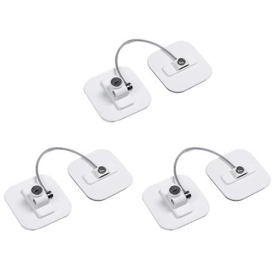 Fridge Lock,Refrigerator Locks,Freezer Lock with Key for Child Safety,Locks to Lock Fridge and Cabinets-3Pack