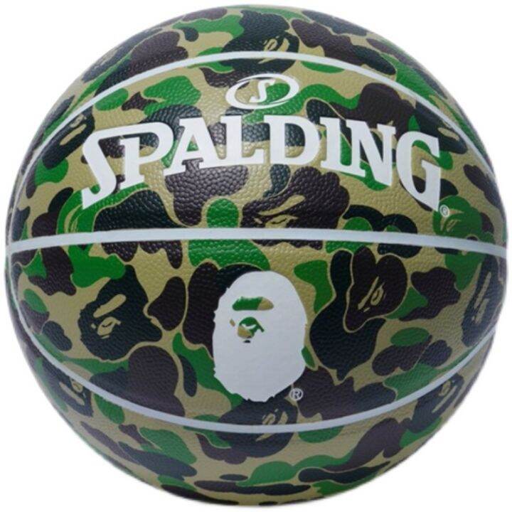 【Basketball-Ball】Spalding AAPE Camouflage Size 7 Basketball Non-slip ...