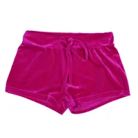 Women Sexy Velvet Drawstring Women Casual High Waist Shorts New Fashion Lace Up Spring Summer Autumn Winter Mini Skinny Shorts(WINE RED,M/US~6/UK~10)