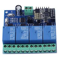 2X DC 12V ESP8266 ESP-01 4-Channel Relay Module WiFi Module for IoT Smart Home APP Controller WiFi Relay