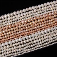 Wholesale 3 9mm Natural Potato Round Pearls Beads Freshwater Pearl Loose Beads For DIY Jewelry Making Bracelet Necklace 14 quot;