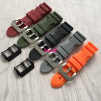 Suitable For [Classic Style] Alternative Panerai Natural Rubber Waterproof Silicone Watch Strap Fat Sea PAM380 351 111 24 26mm