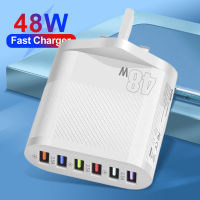 6พอร์ต USB Charger 48W Quick Charge 3.0 QC3.0ชาร์จผนังสำหรับ Xiaomi Samsung ศัพท์มือถือ Fast Charger Adapter