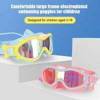 Children Swim Eyewear Anti-UV with Earplugs Unisex Swim Goggles Safe Soft Elastic Antifogging Adjustable for Professional Sports Accessories Accessori