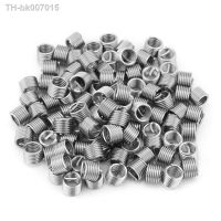 ۞✲  100Pcs M6x1.0x1.5D Stainless Steel Thread Inserts Helical Screw Bushing Wire Sleeve Thread Repair Insert Assortment Kit