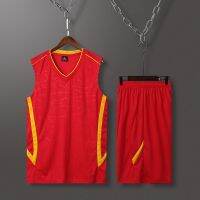 [Fast Delivery] Running Suit Young Men Sleeveless Sports Loose Large Size Vest Basketball Uniform Unique