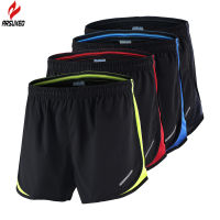 ARSUXEO Mens Running Shorts 2 in 1 Summer Quick Dry Marathon Shorts Gym Jogging Crossfit Fitness Sport Shorts with Waist Rope