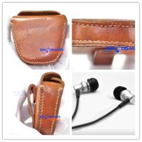 ☜▪ Outdoor Carrying Case Bag For Hifiman RE400 RE600 RE300 ES100 A I H In Ear Headphone EarBud Natural Leather by Handmade