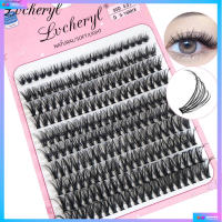 Lvcheryl 200 pcs 30/40D 9-16mm Mix D Curl Cluster Lashes แต่ละขนตา Lash Extensions Clusters Lashes Soft &amp; Natural ขนตาปลอมส่วนบุคคล DIY