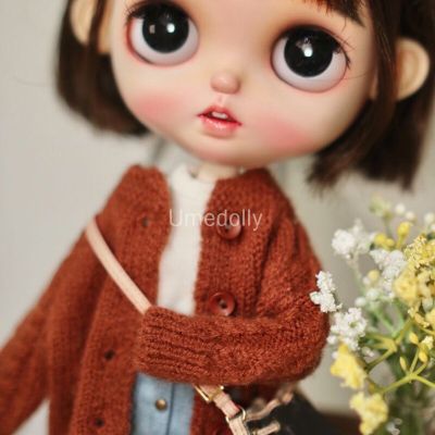 NXT เสื้อคาร์ดิแกนถักน่ารัก1ชิ้นสำหรับ Blyth,เสื้อกันหนาว1/6ตุ๊กตา BJD ชุดฤดูหนาวเสื้อผ้าของขวัญสำหรับเด็กผู้หญิง