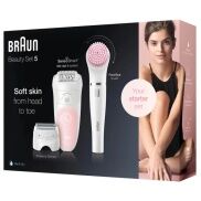 Máy nhổ lông Braun Epilator Silk-épil 5 Beauty Set 5 Wet & Dry, cạo lông