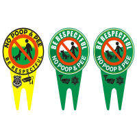 Flower And Grass Dog Tag Warning Sign Pvc Paint Aluminum PVC Luminous 3Pcs 20x35cm Glow In The Dark Outdoor Reflective