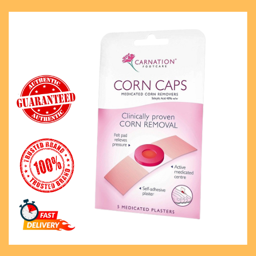 CARNATION FOOTCARE CORN CAPS MEDICATED PLASTERS ACTIVE CONSTITUENT