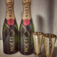 Moet & Chandon แชมเปญแชมเปญไวน์เทบาร์ค็อกเทลเบียร์ Shaker แฟนซี Shaker ปากขวดไวน์ Topper dra. หัวโหนกปากขวด