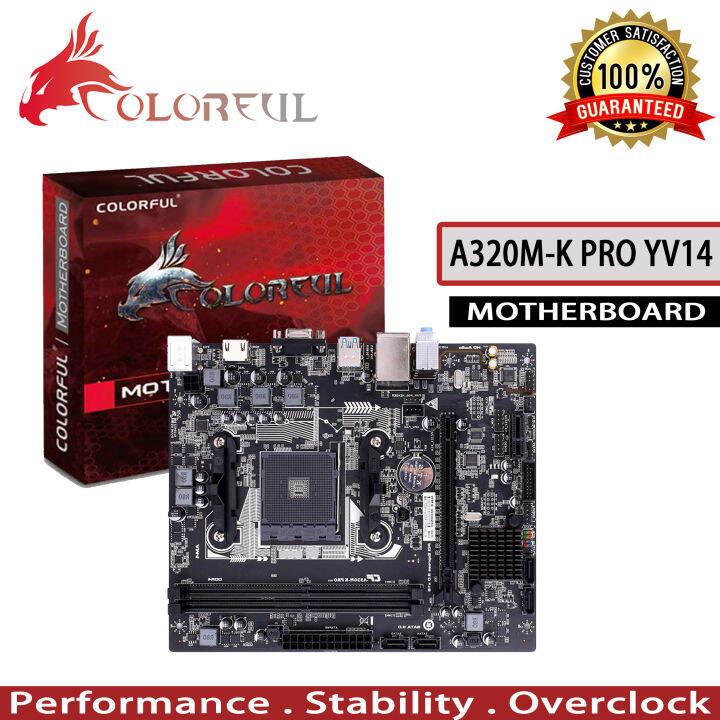 Colorful A320m K Pro Yv14 Amd A320 Chipset Support Am4 Cpu Desktop Gaming Motherboard 1161