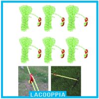 [lacooppiaMY] 6Pcs Tent Guy Line Ropes Reflective Cord Tent Guide Nylon Rope Paracord with Guy Ropes Tensioners for Outdoor Camping Hiking Awning Tents