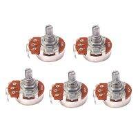 5Pcs A250K Short Rod Angle Potentiometer Audio Tone Switch Control Guitar Accessories