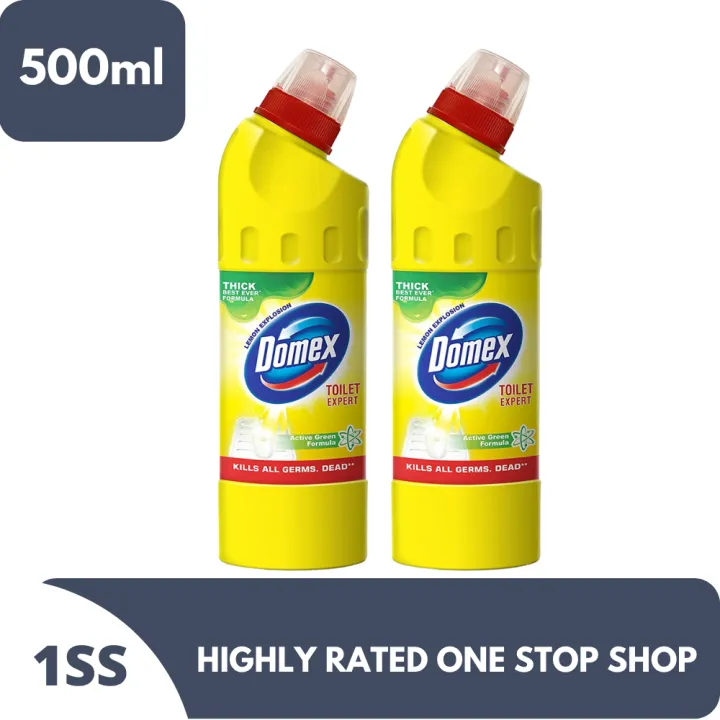 Domex Toilet Bowl Cleaner Lemon Explosion 500ml x 2 Lazada PH