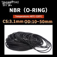 ▤♂  NBR O Ring Seal Gasket Thickness CS3.1mm OD10 50mm Wear Resistant Automobile Petrol Nitrile Rubber O Ring Waterproof Black