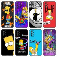 Hot Simpsons Boys Phone Case For Samsung Galaxy A21 A30 A50 A52 S A13 A22 A32 4G A33 A53 A73 5G A12 A23 A31 A51 A70 A71 A72