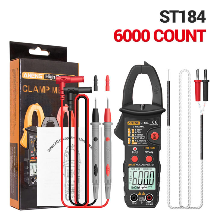 st184-digital-clamp-multimeter-meter-6000-counts-professional-true-rms-acdc-เครื่องทดสอบแรงดันไฟฟ้า-hz-capacitance-ohm