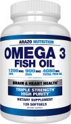 Arazo Nutrition Omega 3 Fish Oil - Viên Uống Dầu Cá Giúp Cải Thiện Trí Nhớ