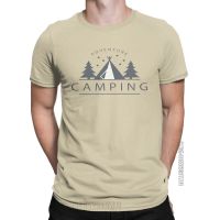 Vintage Adventure Camping T-Shirt For Men Crewneck Pure Cotton T Shirt Hiking Vintage Classic Short Sleeve Tee Shirt Clothing 【Size S-4XL-5XL-6XL】