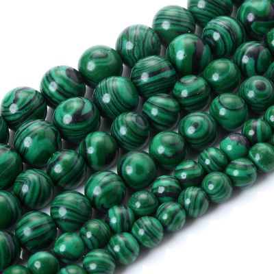 4/6/8/10/12mm Natural Green Malachite Round Loose Stone Beads For DIY Bracelet Necklace Jewelry Findings Handmade Accessories DIY accessories and othe