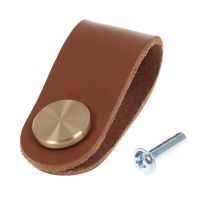 Leather Cabinet Knobs And Handles For Kitchen Cupboard Door Pulls Black Brown Furniture Handle Wardrobe Dresser Knobs Door Hardware Locks