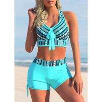 Push Up Bikinis New Halter Swimsuit Women High Waist Swimwear Female Bathing Swimming Swim Suit Bathers Beachwear Ladies