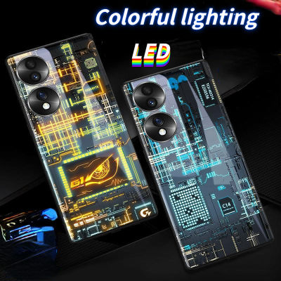 สแปร์พาร์ทไฟ LED สีสันสดใสแบบอัปเกรดปรับแต่งเคสโทรศัพท์ได้สำหรับเคสโทรศัพท์15Pro 15อัลตร้า12 13 14Promax 11Promax 7 8Plus สำหรับเคสแอปเปิ้ล XR XS สูงสุด2D แผงวงจร