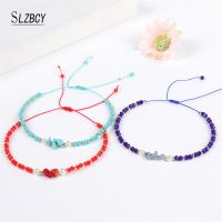 Fashion Quartz Stone Turquoise Charms Bracelet Women Girls Handmade Braid Adjustable Rhinestone Chain Bracelets&amp;bangle Jewelry Charms and Charm Bracel