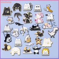 【hot sale】 ■ B36 29 Styles Cute Cartoon Black White Cat Kitten Enamel Lapel Brooch Pins Animal Dinosaur Bear Badge Pin Jewelry Accessories Gift