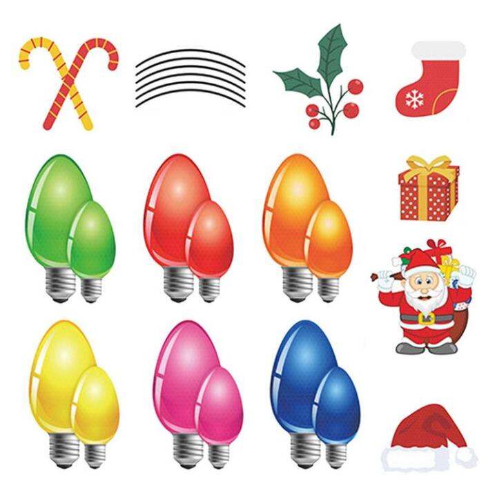 christmas-magnet-car-stickers-christmas-light-bulb-string-wall-decals-car-magnets-stickers-magnets-pvc-stickers-decorations-for-christmas-car-refrigerator-metal-surfaces-popular