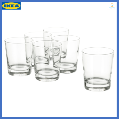แก้ว แก้วน้ำ แก้วใส ความจุ 23 ซล. 6 ใบ GODIS กูดดิส (IKEA)