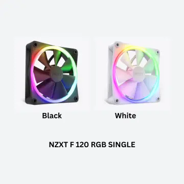 NZXT F120 RGB Fans - RF-R12SF-B1 - Advanced RGB Lighting Customization -  Whisper