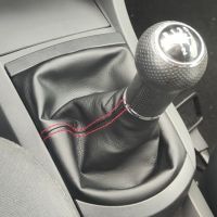 Car Gear Shift Knob Manual 5 Speed Lever Stick Gaiter Boot Dust Cover Collar For SEAT Ibiza 2002 2003 2004 2005 2006 2007 2008