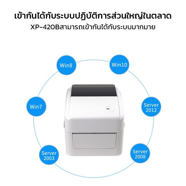 เครื่องพิมพ์ฉลาก-บลูทูธ-xprinter-xp-420b-เครื่องปริ้นราคาถูก-usb-bluetooth-สินค้าพร้อมส่งในไทย