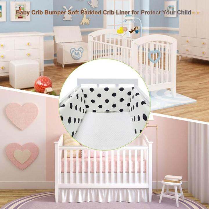 breathable-baby-crib-bumper-pads-skin-friendly-crib-liner-bumpers-padded-crib-protector-cotton-soft-toddler-crib-bedding-bumpers-beautiful