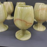 1pcs Natural Stones Cup Wine Glass Afghanistan Jade Stones Agate Wedding Toasting Glasses Drink Cup Party Marriage Wine Cup