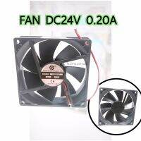 FAN DC 24V 0.20 A2สาย มิติกว้าง*ยาว 3.5 นิ้ว หรือ กว้าง92*ยาว92*หนา25MM พัดลมระบายความร้อน รอบเร็วในการหมุน -FAN DC 24V 0.20 A2สาย