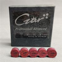 ปลายคิวสนุ๊ก13มมหนังลามิเนต Czar Taiwan บิลเลียดมืออาชีพขนาดกลาง Carom Billiard ตกแต่ง