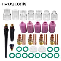 41Pcs/Lot TIG Welding Torch Nozzle Ring Cover Gas Lens Glass Cup Kit For WP17/18/26 Welding Accessories Tool Kit Set Welding Tools