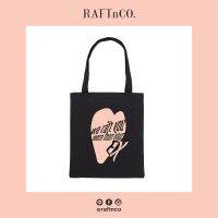 [RAFTnCO.] Raftly Tote Bag กระเป๋าผ้าแคสวาสสกรีนลาย