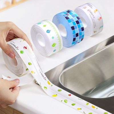 Kitchen Sink Waterproof Sticker Anti-mold Waterproof Tape Bathroom Countertop Toilet Gap Self-adhesive Seam Tape Stickers Adhesives Tape