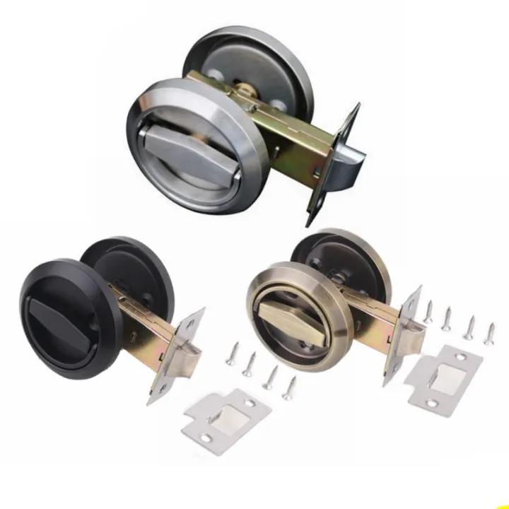 3 color Hidden Door Locks Stainless Steel Handle Recessed