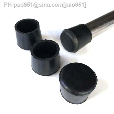 Black Rubber Chair Table Feet Furniture Stick Pipe Tubing Tube Insert Plug Bung End Cover Caps 12/14/14/15/16/19/20/22/25mm 45mm
