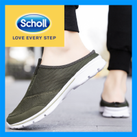 Scholl รองเท้าสกอลล์ scholl รองเท้า scholl Scholl รองเท้าสกอลล์ scholl รองเท้า รองเท้า scholl  ผู้ชาย scholl รองเท้าผ้าใบผู้ชายรองเท้าผู้ชาย scholl ขนาดใหญ่ 46 47 48 ครึ่งรองเท้าแตะรองเท้าแตะแบนผู้ชายแฟชั่นเดินรองเท้าผ้าใบเกาหลีครึ่งหนึ่ง-2030