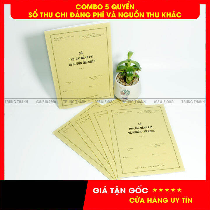 Combo 5 Quyển Sổ Thu, Chi Đảng Phí Mẫu Số S03 | Lazada.Vn