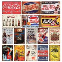 Coke Bottle Evolution Retro Distressed Metal Tin Sign Posters Cafe Diner Restaurant Shop Kitchen Room Wall Decor(only one size: 20cmX30cm)(Contact seller, free custom pattern)